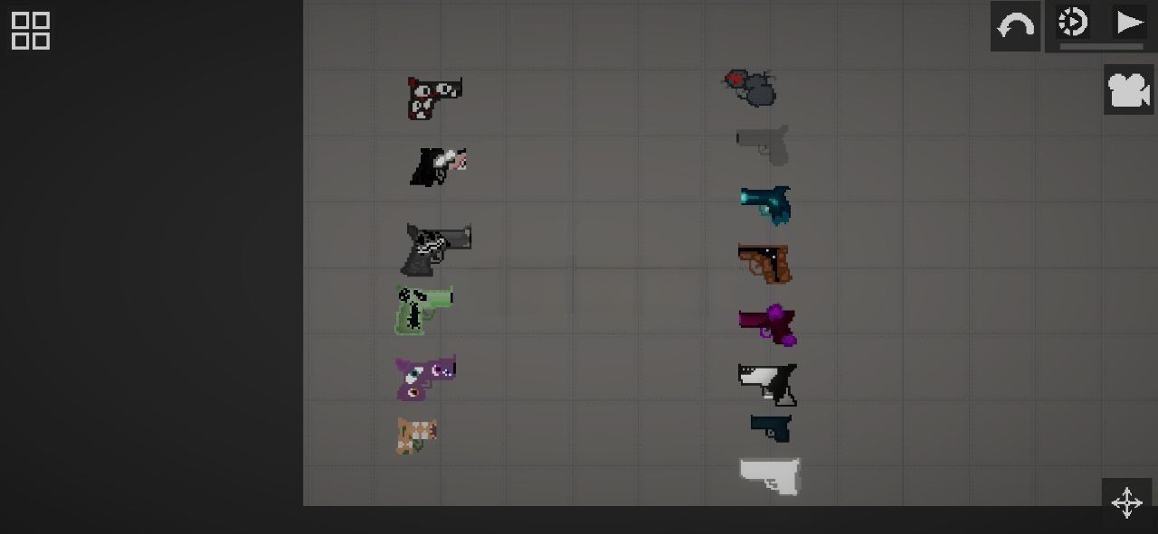 Doors pistols in form of monsters 1
