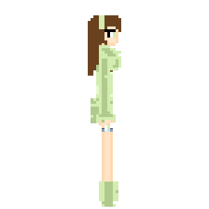 Cute Green Girl 1