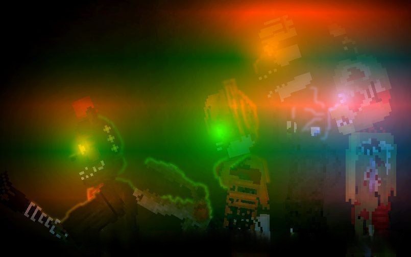 Animatronics from the game FFPS (Freddy Fazber’s Pizza Simulator) 1