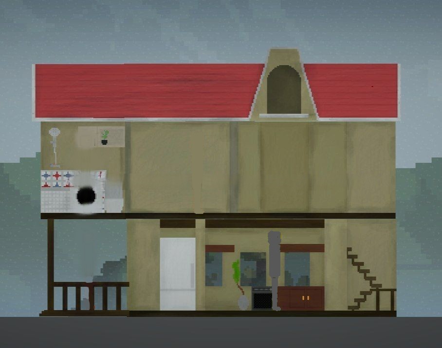 Two-storey house with interior 1